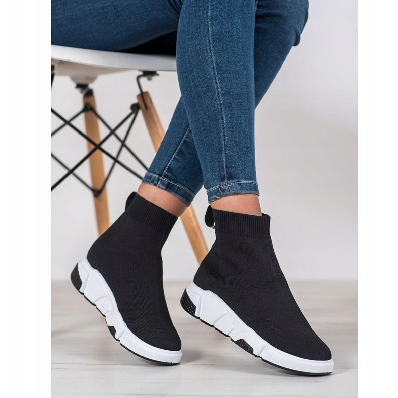 SHELOVET Scarpe sportive sopra la caviglia nero 1