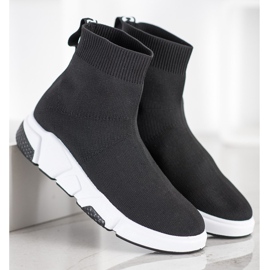 SHELOVET Scarpe sportive sopra la caviglia nero 2