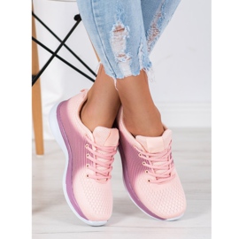 Bona Sneakers sportive leggere viola arancia 1
