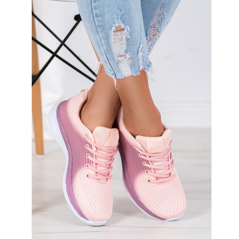 Bona Sneakers sportive leggere viola arancia 1