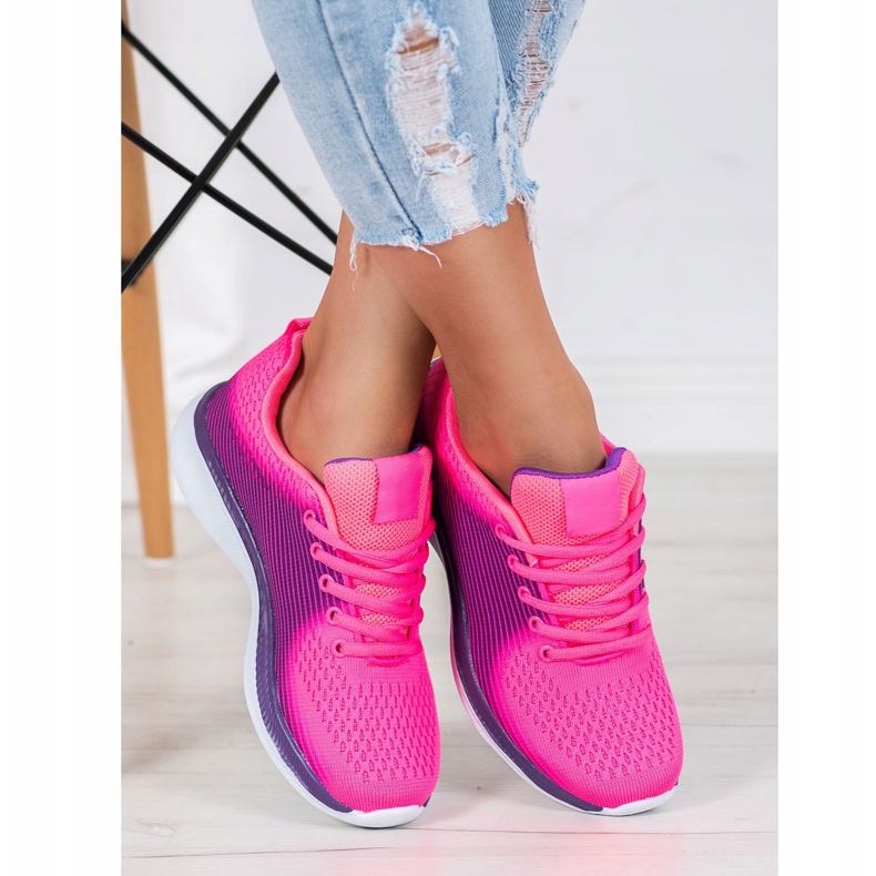 Bona Sneakers sportive leggere viola rosa 1
