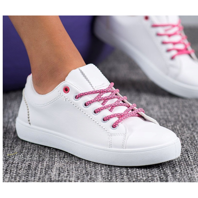 SHELOVET Sneakers Con Lacci Decorativi bianco 1