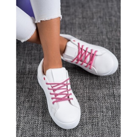 SHELOVET Sneakers Con Lacci Decorativi bianco 2