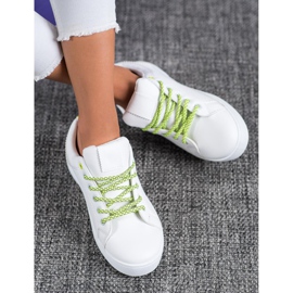 SHELOVET Sneakers Con Lacci Decorativi bianco 1