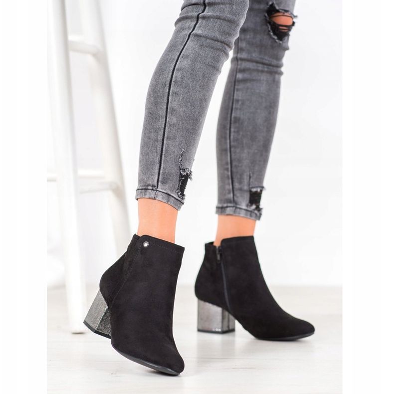 Goodin Stivaletti in camoscio nero 1