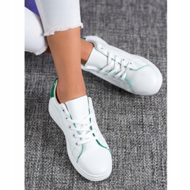 SHELOVET Scarpe sportive classiche bianca verde 2