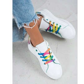 SHELOVET Scarpe sportive alla moda bianco multicolore 1
