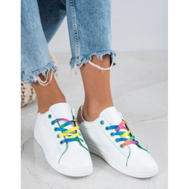 SHELOVET Scarpe sportive alla moda bianca multicolore 5