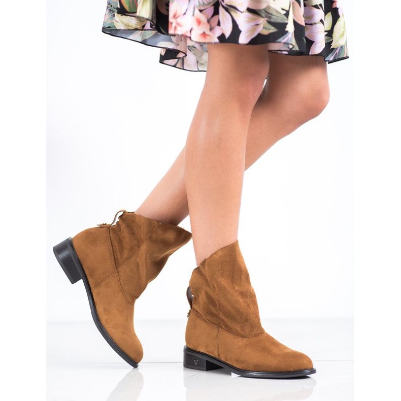 Stivali slip-on VINCEZA marrone 1