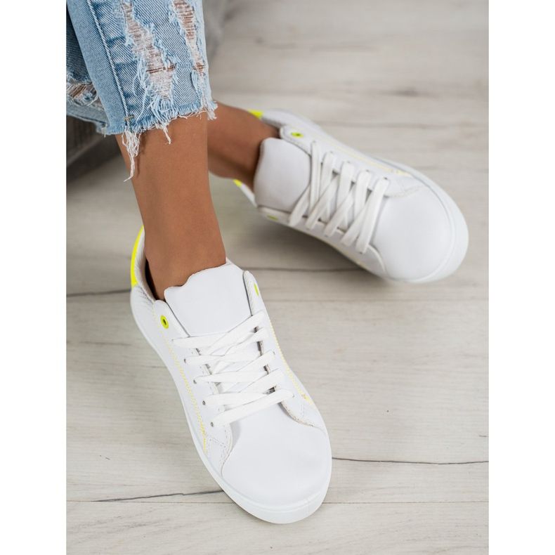 SHELOVET Scarpe sportive comode bianco 1