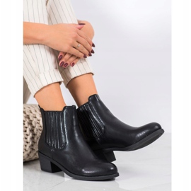 Ideal Shoes Stivali Classic Slip-On nero 2