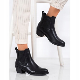 Ideal Shoes Stivali Classic Slip-On nero 1