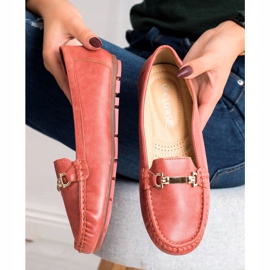 Clowse Mocassini Rossi Con Ornamento rosso 1