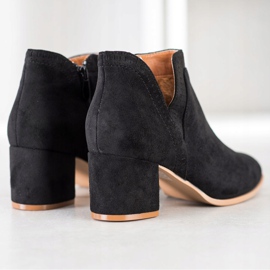 Bella Paris Stivaletti corti in pelle scamosciata nero 1