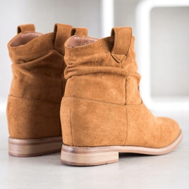 Marquiz Stivali da cowboy alla moda marrone 1