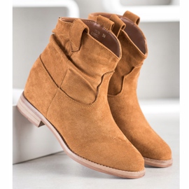 Marquiz Stivali da cowboy alla moda marrone 2