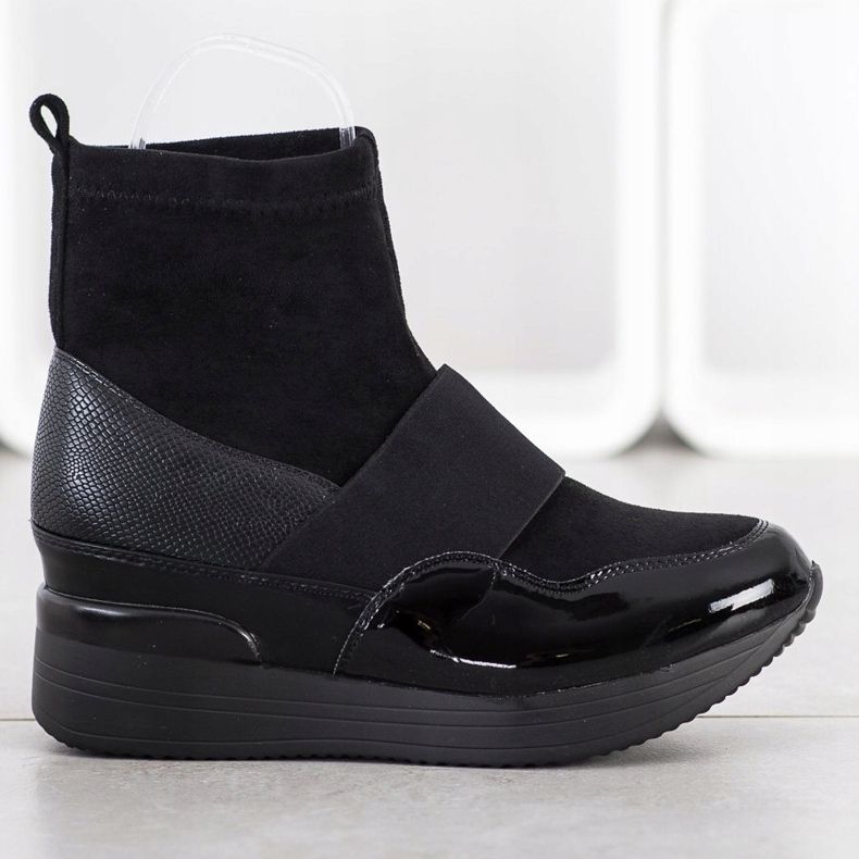 SHELOVET Stivali alla moda slip-on nero 1