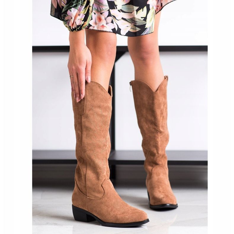 Bestelle Stivali da cowboy casual beige 2