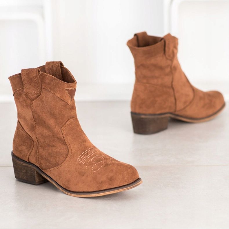 Queentina Il comfort di uno stivaletto da cowboy con isolamento marrone 2