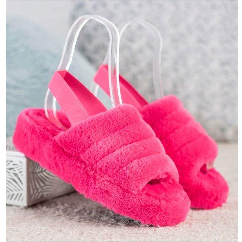 Seastar Pantofole Calde Con Pelliccia rosa 1