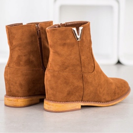 Sergio Todzi Eleganti stivali con zeppa marrone 2