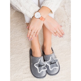 Bona Comode pantofole da sogno grigio 2
