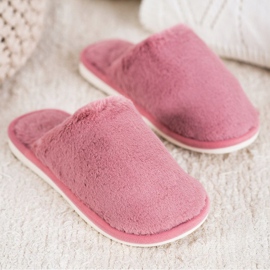 Bona Pantofole di pelliccia rosa 1