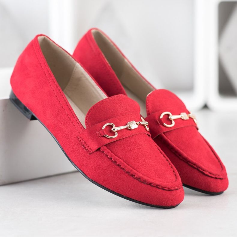 Goodin Mocassini eleganti rosso 2