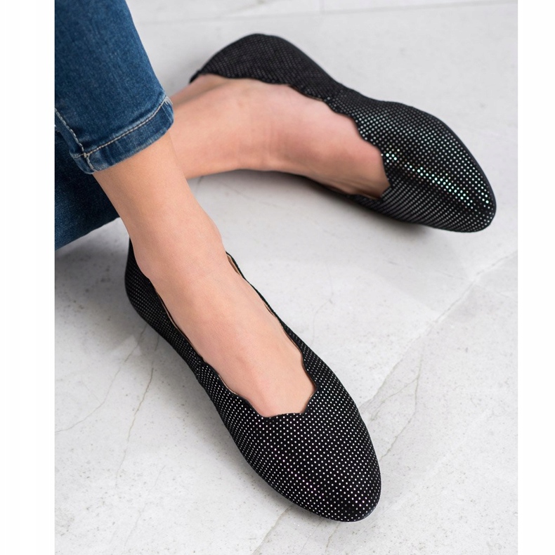 Filippo Eleganti ballerine in pelle nero 2