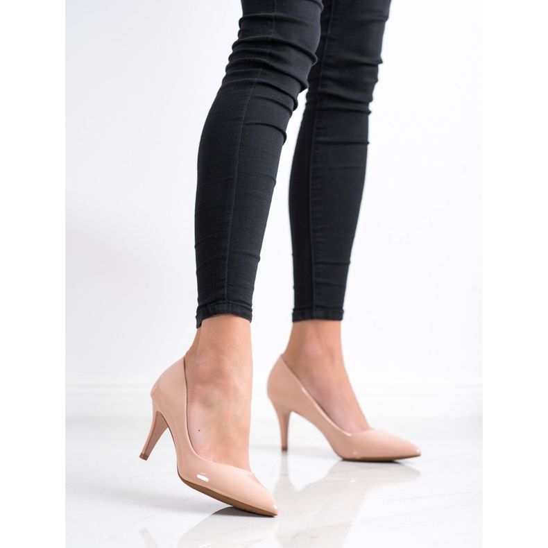 Goodin Décolleté classiche laccate beige rosa 1