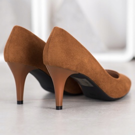 Goodin Décolleté in pelle scamosciata marrone 1