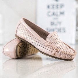 Kylie Mocassini casual traforati rosa 1