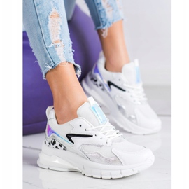 SHELOVET Comode scarpe da ginnastica alla moda bianco 2