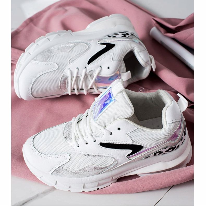 SHELOVET Comode scarpe da ginnastica alla moda bianca 1