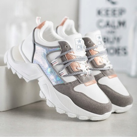 SHELOVET Scarpe da ginnastica alla moda bianco multicolore 2