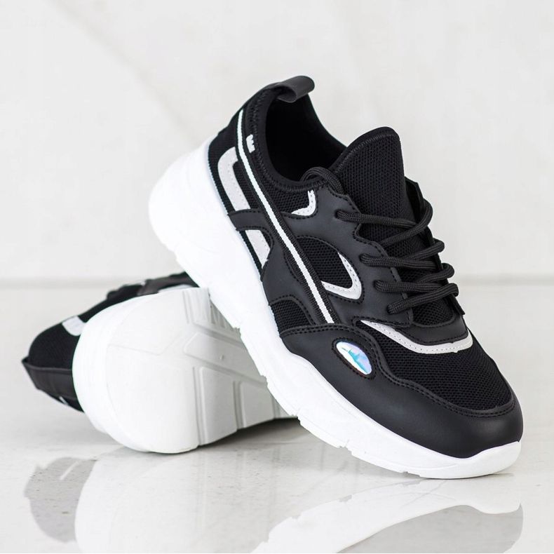 SHELOVET Scarpe da ginnastica nere casual nero 1