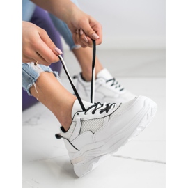 SHELOVET Comode scarpe da ginnastica bianche bianca 1