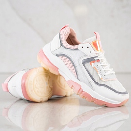 Ideal Shoes Sneakers Con Inserto Glitter bianca 1