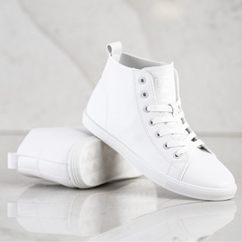 Ideal Shoes Scarpe da ginnastica di alta moda per lo sport bianco 1
