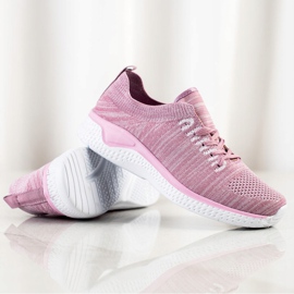 SHELOVET Scarpe sportive stringate rosa 1