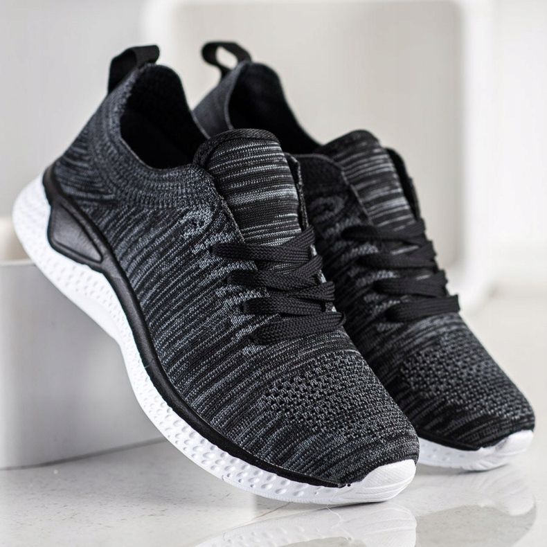 SHELOVET Scarpe sportive stringate nero 2