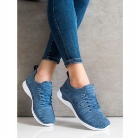 SHELOVET Scarpe sportive stringate blu 1