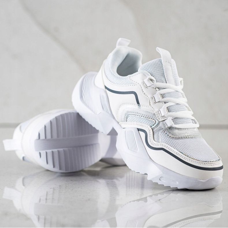 SHELOVET Sneakers sportive leggere bianco 1