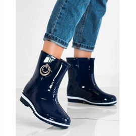 Bona Galosce con ornamenti dorati blu 1