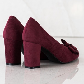 Décolleté bordeaux con fiocco VINCEZA rosso multicolore 1