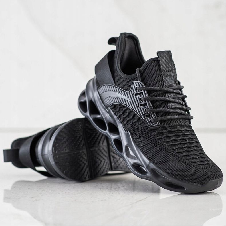 SHELOVET Scarpe da ginnastica nere alla moda nero 1