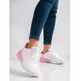 Bona Sneakers traforate per la primavera bianca rosa 1