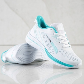 Bona Sneakers traforate per Vison bianca verde 1