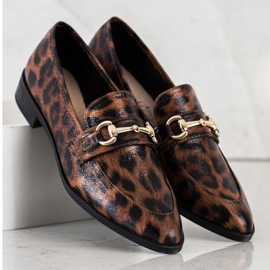 S. BARSKI Mocassini Eleganti In Spitz marrone 1