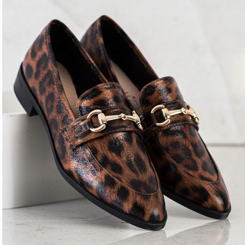 S. BARSKI Mocassini Eleganti In Spitz marrone 1